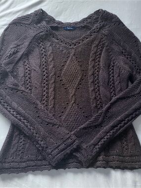 vintage brown reitmans knit sweater